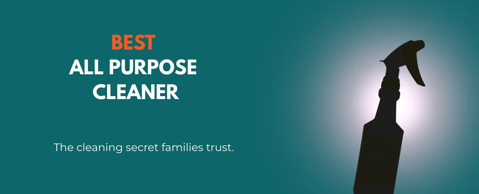 Best all-purpose cleaner spray bottle image with dramatic lighting