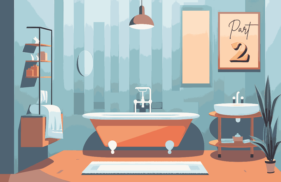 Cleaning a Bathroom the Speed Cleaning Way: Second Trip — Spraying Wiping Phase
