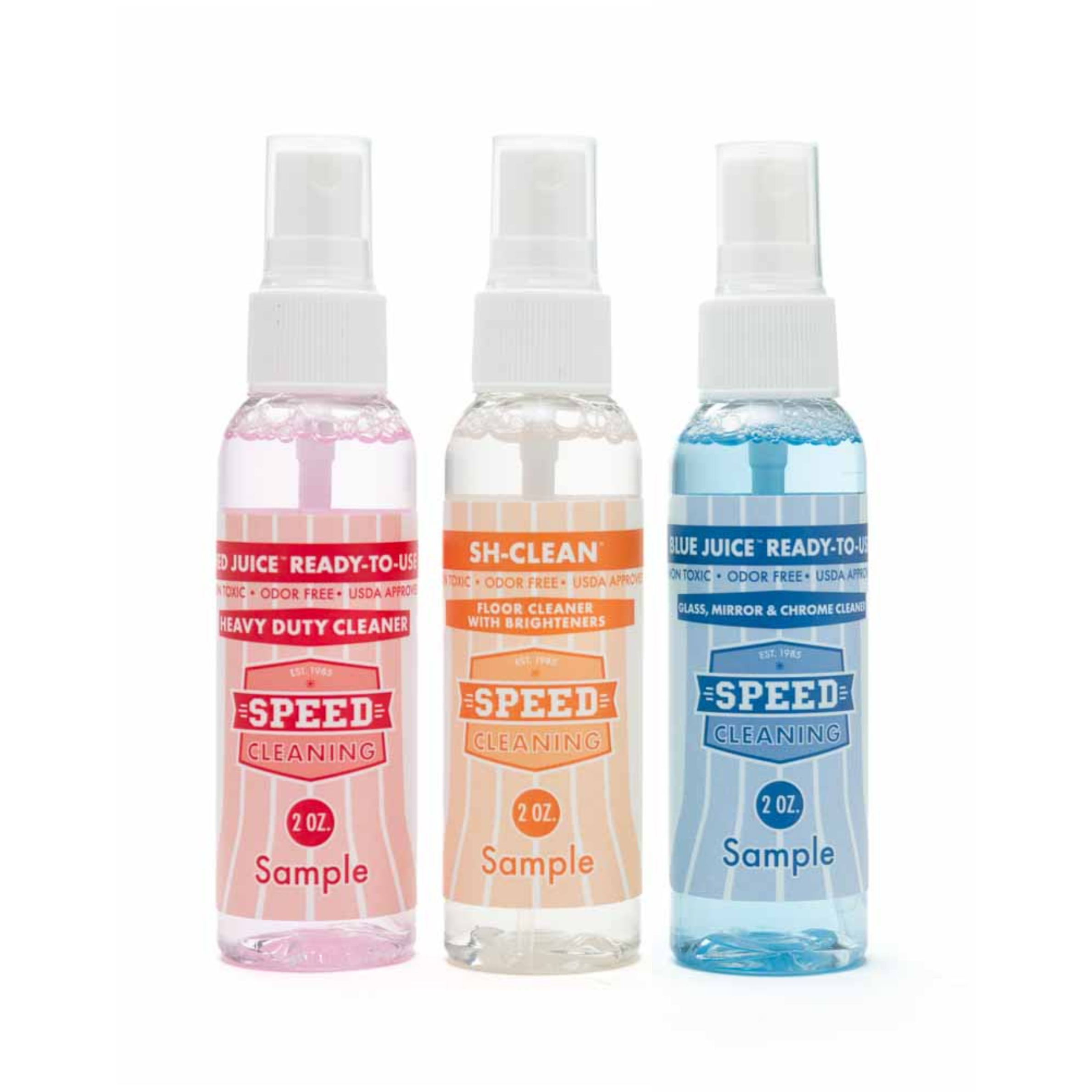 2 Oz. Sample Pack of 3 Cleaners