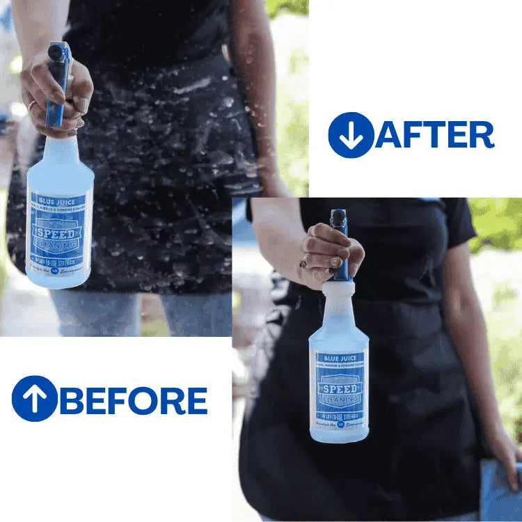 Blue Juice - Non Toxic Glass Cleaner | Polished Metals | Screens