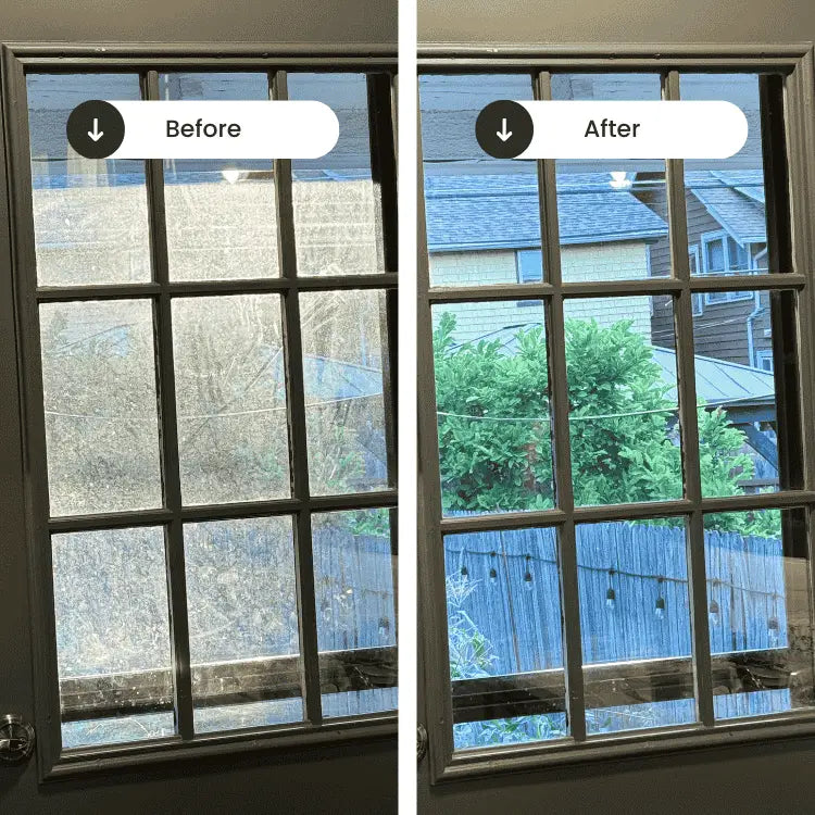 Blue Juice before and after