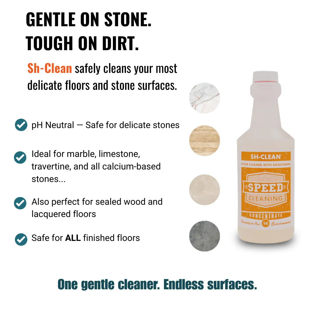 Sh-Clean | pH-Neutral Cleaner for Natural Stone & Hardwood Floors