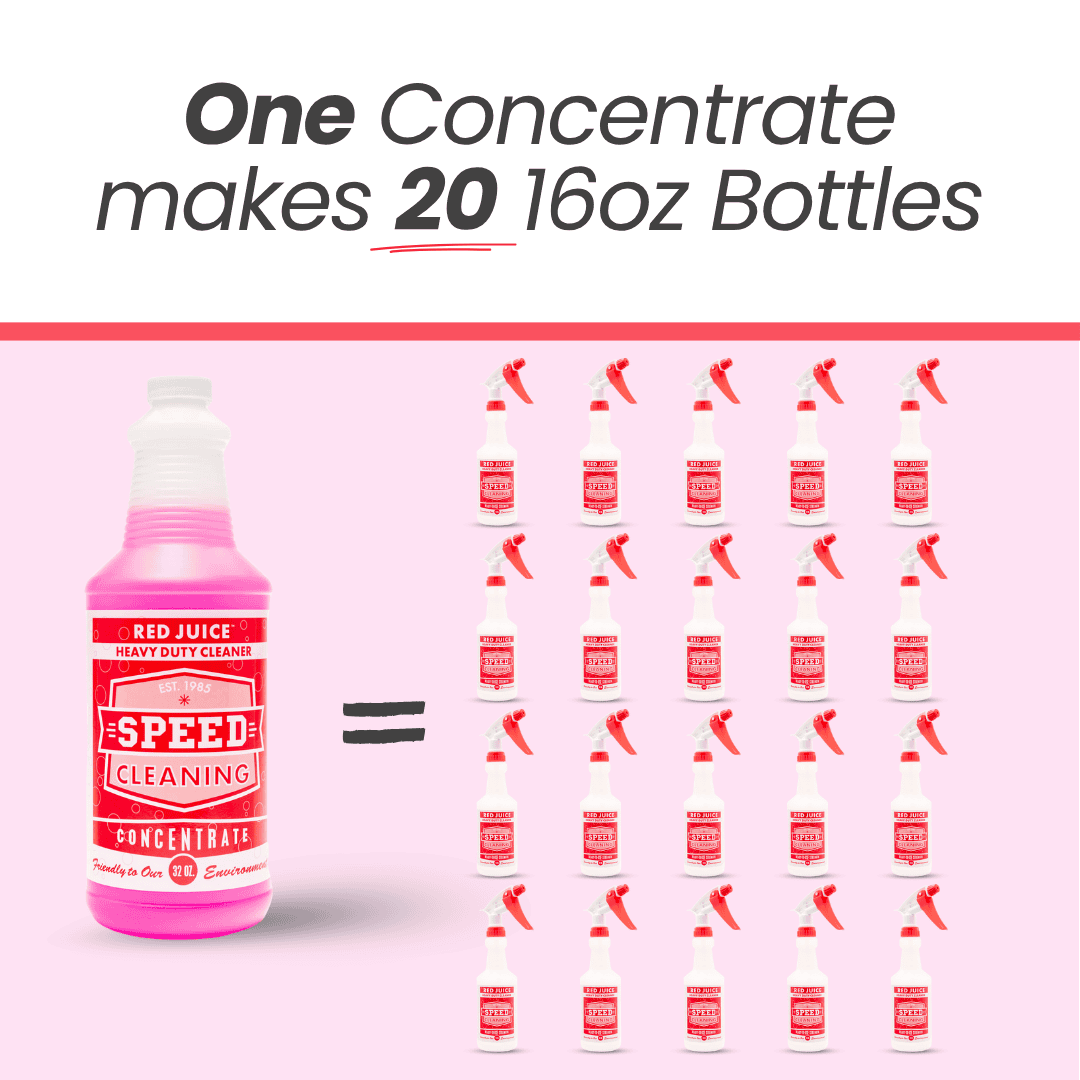 Concentrated Cleaning Trio: Red Juice, Blue Juice & Scum Bum