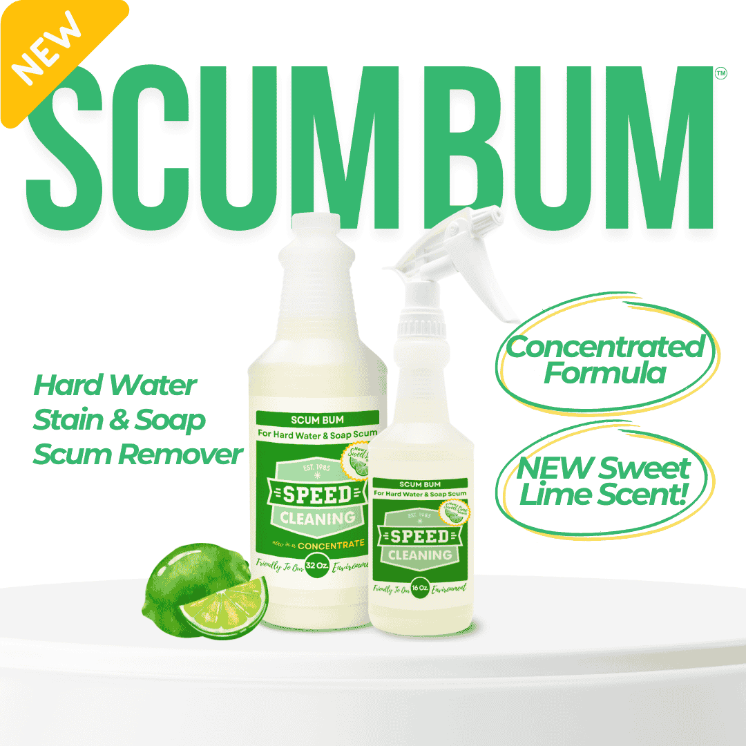 Scum Bum™ | Non-Toxic Hard Water Stain Remover | Now Available in Concentrate