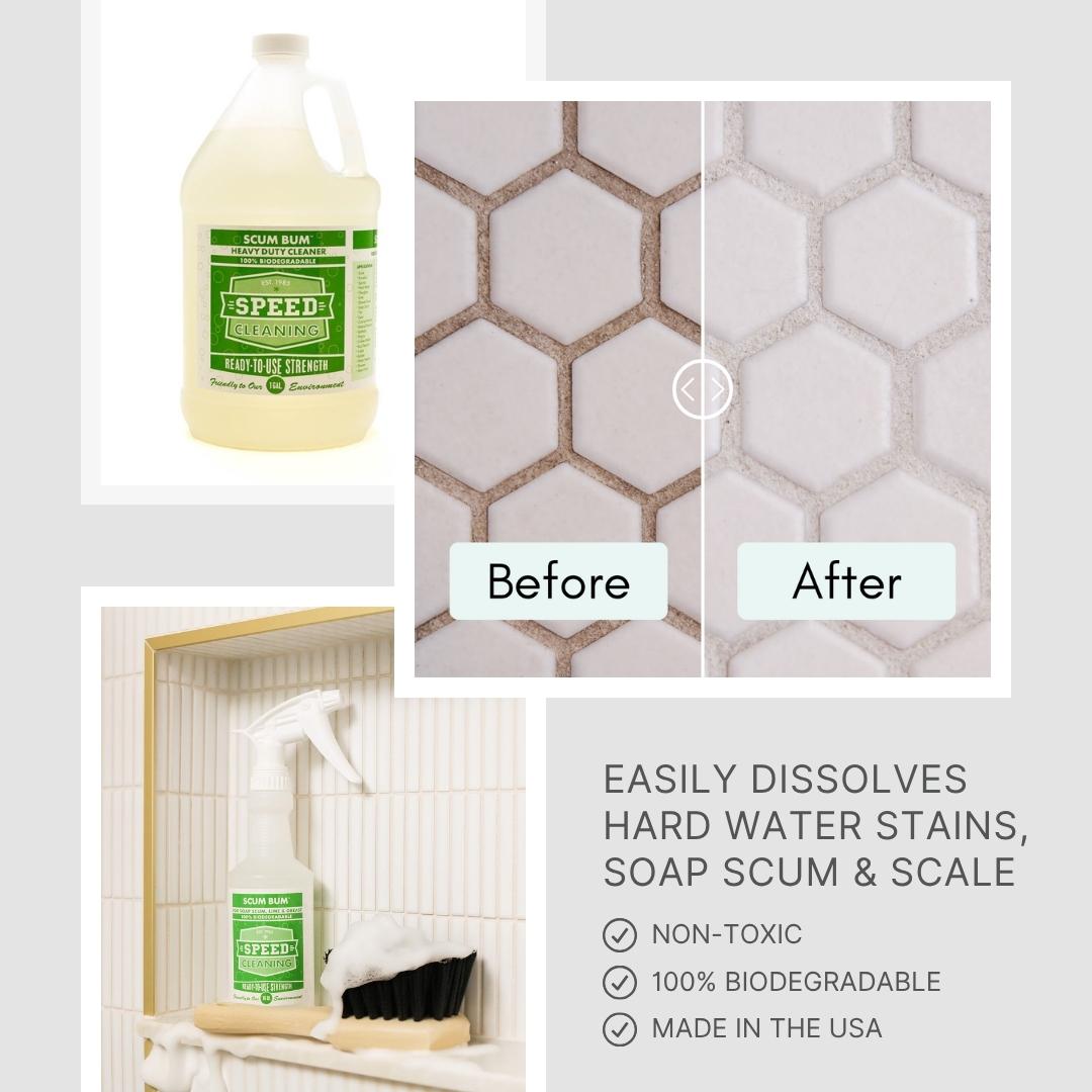 Scum Bum™ | Non-Toxic Hard Water Stain Remover | Now Available in Concentrate