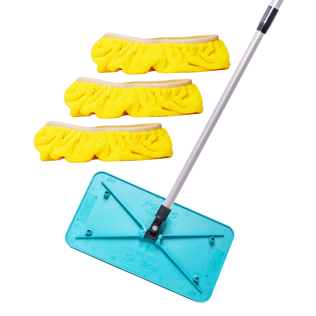 Sh-Mop with Versapole & 3 Microfiber Sh-Wipe Mop Covers product image