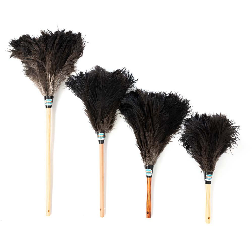 Professional Feather Duster | Ostrich Black Feathers – Speed Cleaning