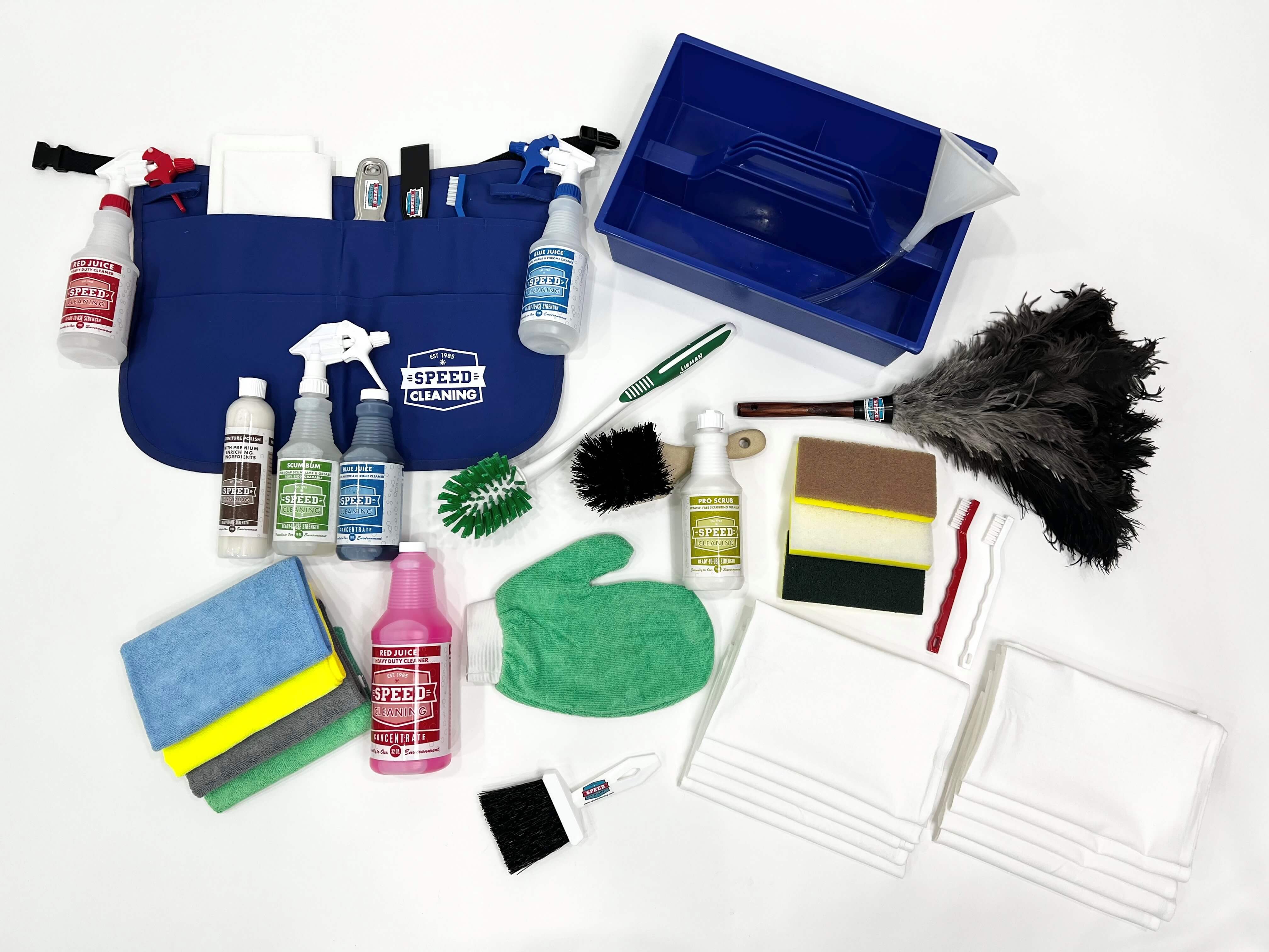 commercial kitchen cleaning tools bundle