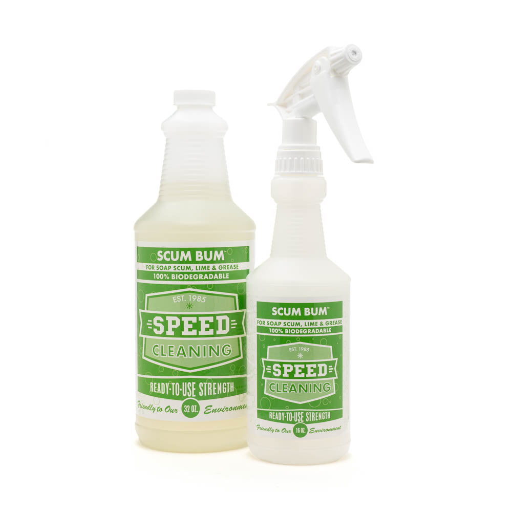 Speed Cleaning™ Scum Bum (32 Oz.) And Bottle W/Sprayer